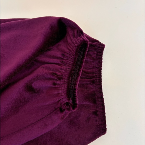 Vintage Lisanne Long Zip Front Maxi Velour Robe House Coat Union Made Purple M - Picture 9 of 9